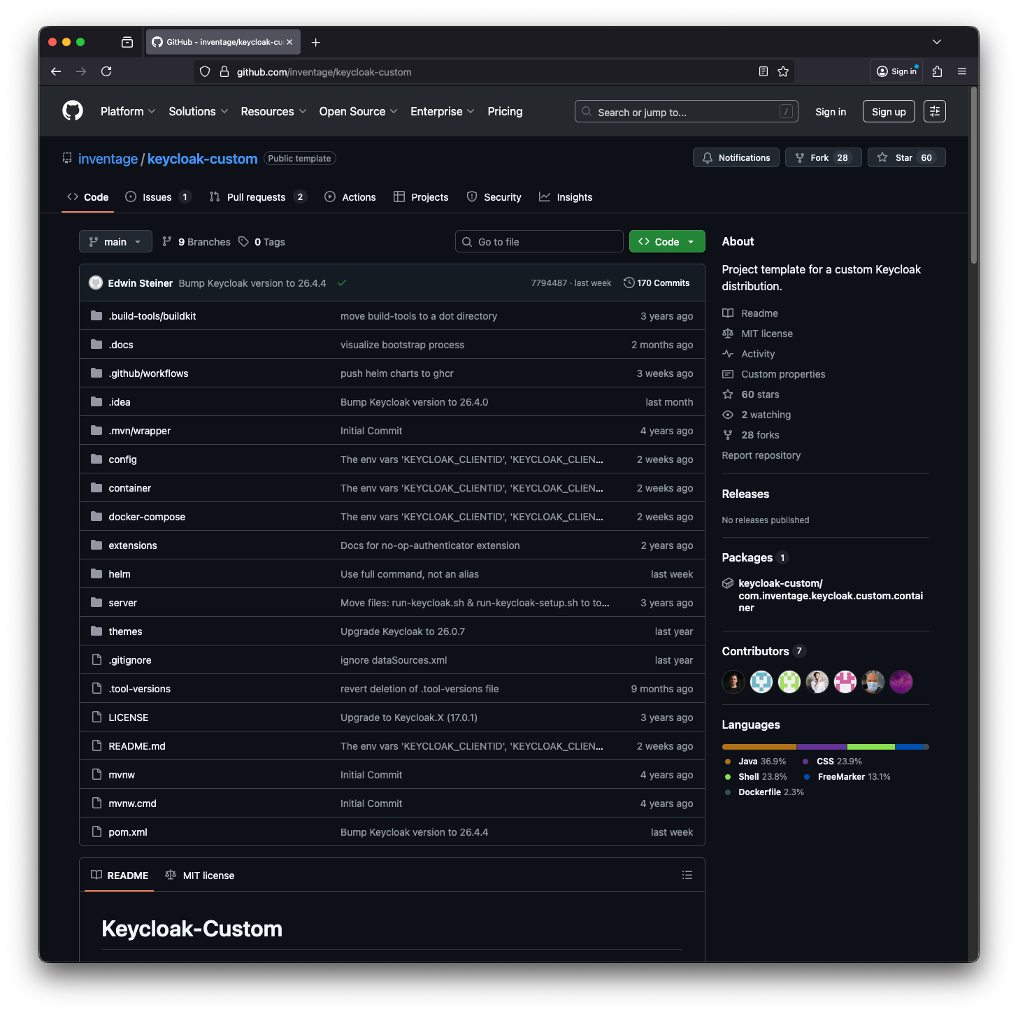 Keycloak-Custom Repo