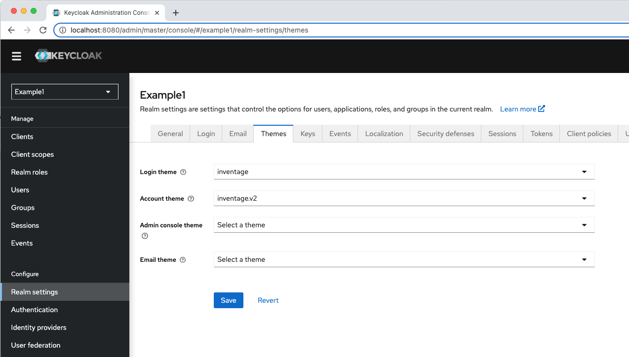 Keycloak Example1 Themes