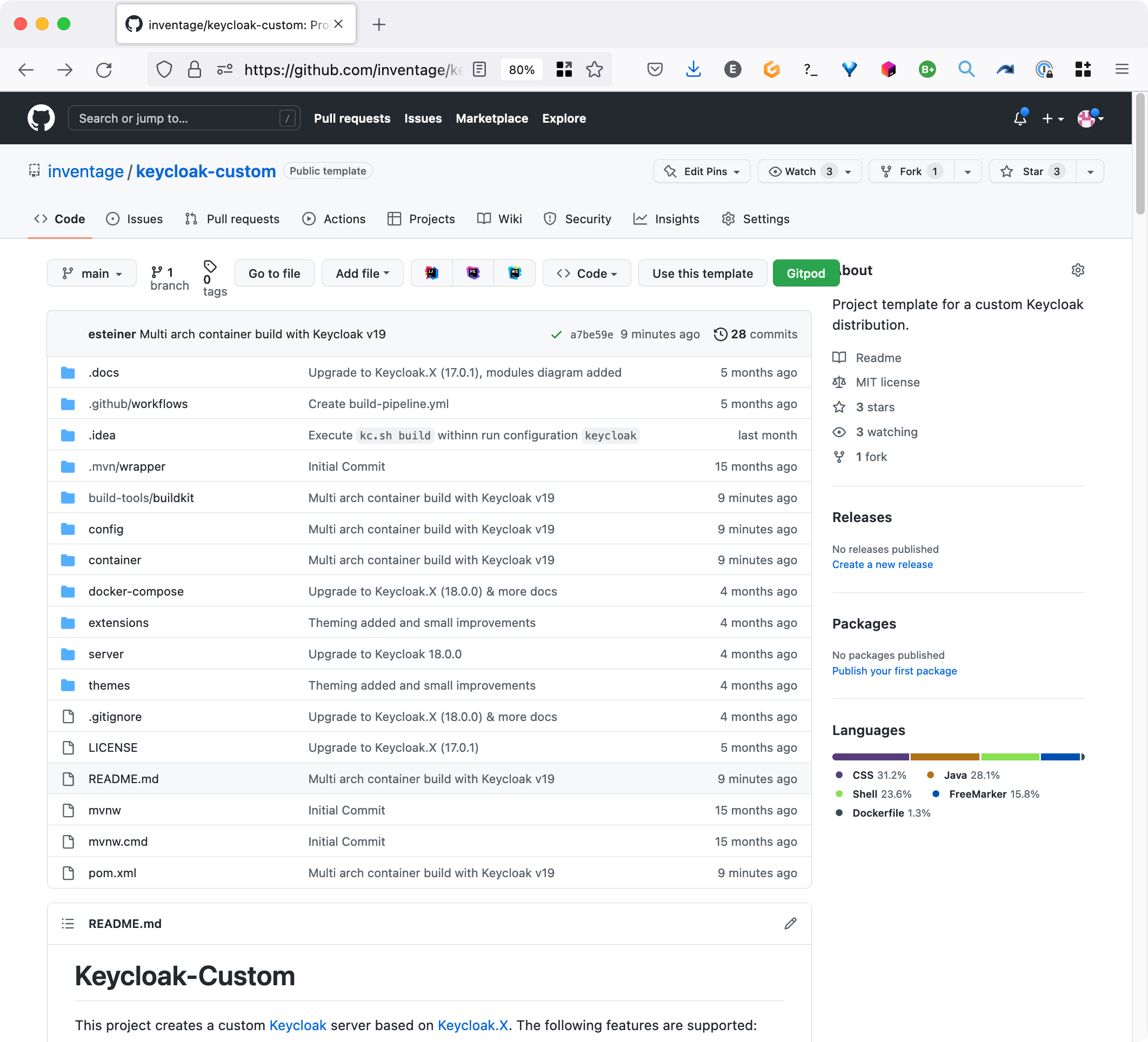 Keycloak-Custom Repo