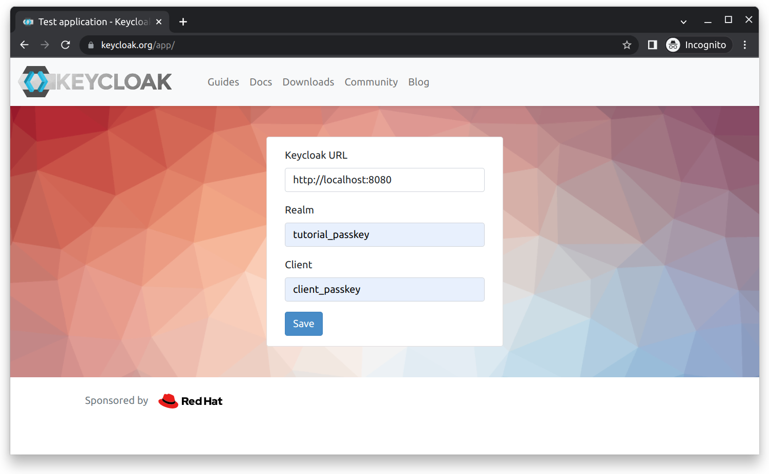 Keycloak Testing Application